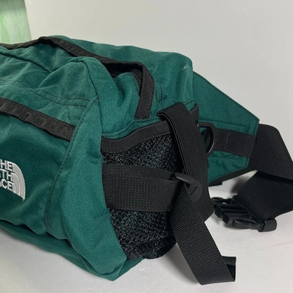 The North Face Green Lumbar Mountain Vintage Fanny Pack Adjustable Waist Bag - Picture 3 of 13